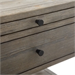 Pemberly Row Contemporary 1-Drawer Weathered Gray Wood Nightstand