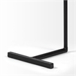 Pemberly Row 15x27 Round Top Brown Wood & Black Iron Base Accent Table