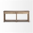 Pemberly Row 72x30 LIGHT BROWN WOOD FOUR DRAWER CONSOLE TABLE