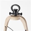 Pemberly Row Large Brown Wooden Vintage Inspired Candle Holder Lantern