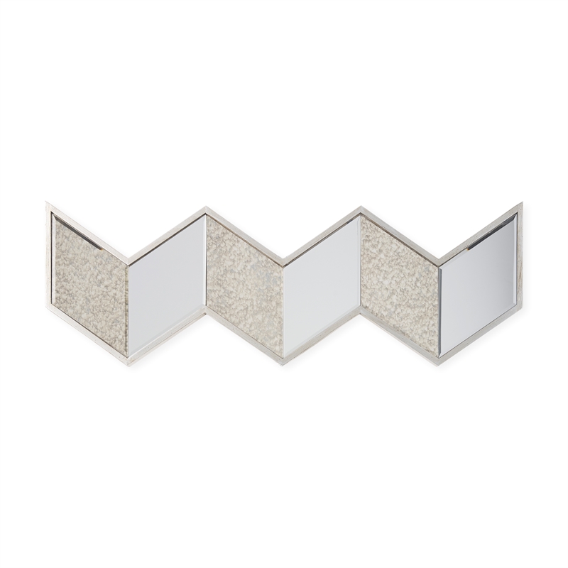 Pemberly Row Modern / Contemporary 36x12 Brown Wood Frame Mirror