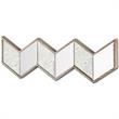 Pemberly Row Modern / Contemporary 36x12 Brown Wood Frame Mirror