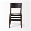 Pemberly Row Brown Dining Chair with Solid Indian Mango Wood (Set of 2)
