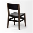 Pemberly Row Brown Dining Chair with Solid Indian Mango Wood (Set of 2)