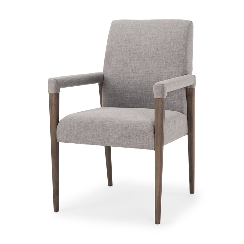 Pemberly Row Modern / Contemporary Fabric Flint Gray Finish Chair