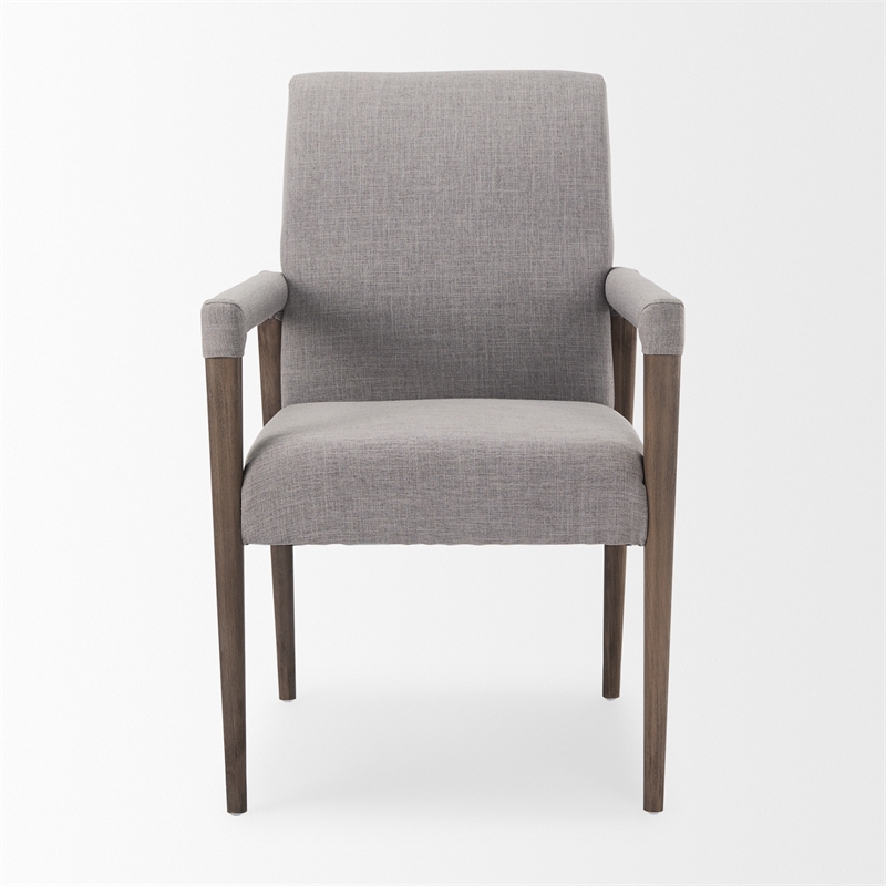 Pemberly Row Modern / Contemporary Fabric Flint Gray Finish Chair