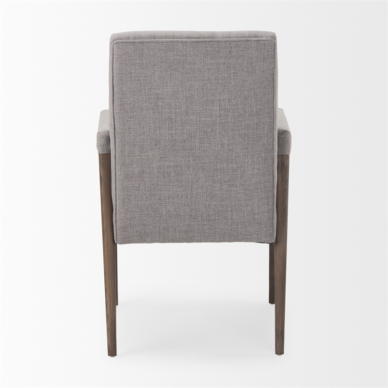 Pemberly Row Modern / Contemporary Fabric Flint Gray Finish Chair