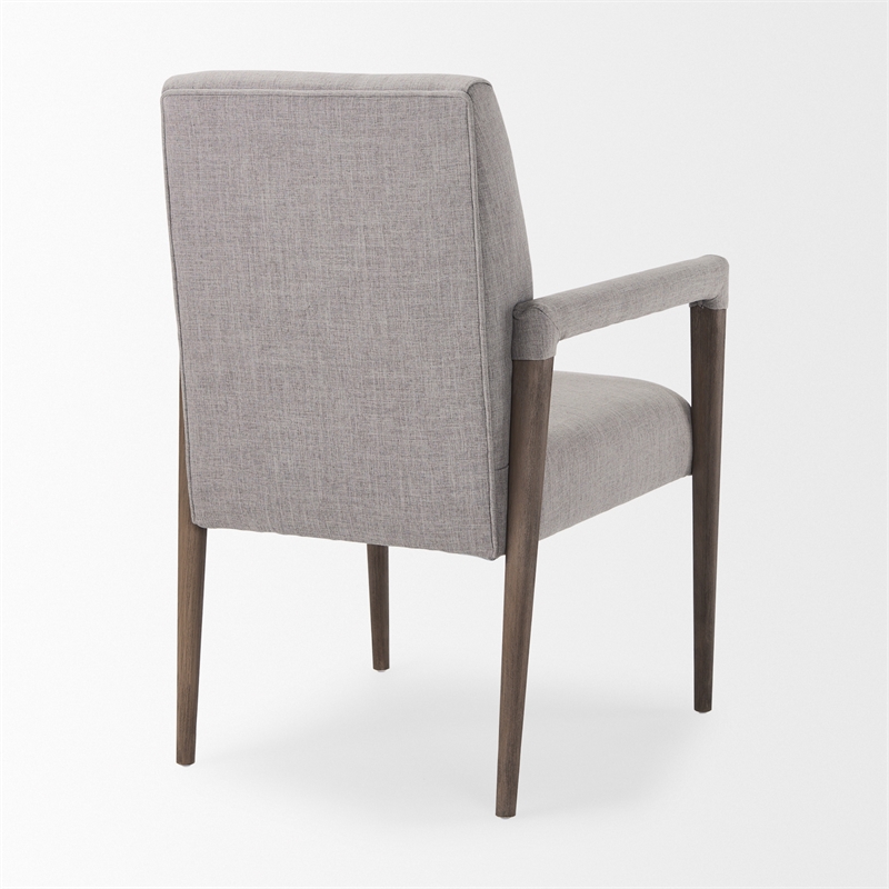 Pemberly Row Modern / Contemporary Fabric Flint Gray Finish Chair