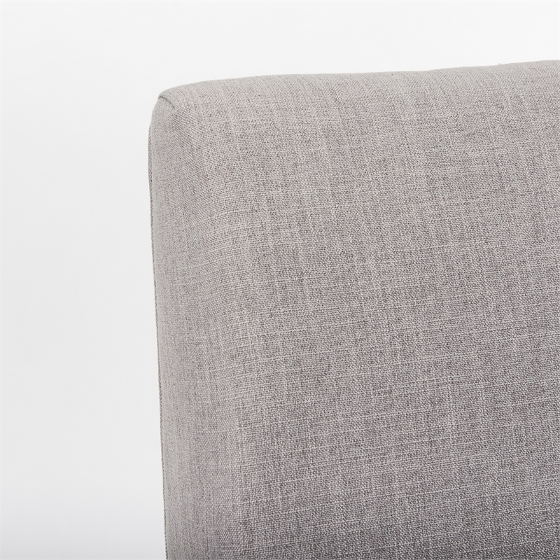 Pemberly Row Modern / Contemporary Fabric Flint Gray Finish Chair