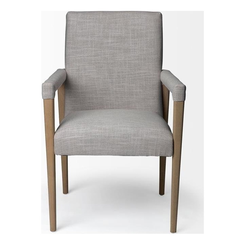 Pemberly Row Modern / Contemporary Fabric Flint Gray Finish Chair