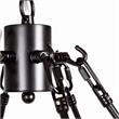 Pemberly Row Contemporary Metal Chassis 12 Light Chandelier in Black