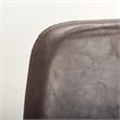 Pemberly Row Black Faux-Leather Iron Frame Dining Chair (Set of 2)