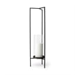 Pemberly Row Modern / Contemporary Large Gray Metal Candle Holder