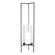 Pemberly Row Modern / Contemporary Large Gray Metal Candle Holder