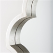 Pemberly Row Modern / Contemporary 23x34 White Wood Frame Mirror