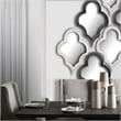 Pemberly Row Modern / Contemporary 23x34 White Wood Frame Mirror