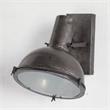 Pemberly Row Contemporary 10.3x12 Gray Metal Dome Shade Wall Sconce