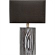Pemberly Row 11x17 Black/White Pattered Base Ceramic Wall Sconce