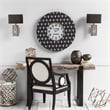 Pemberly Row 11x17 Black/White Pattered Base Ceramic Wall Sconce