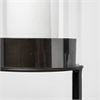 Pemberly Row Contemporary Small Black Metal Iron Table Candle Holder