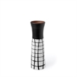 Pemberly Row Mid-Century Large Black/White Large Ceramic Vase