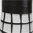 Pemberly Row Mid-Century Large Black/White Large Ceramic Vase