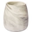 Pemberly Row Traditional Short Gray/Cream Ceramic Abstract Pattern Vase
