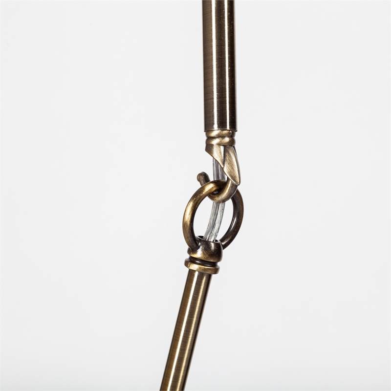 Pemberly Row Contemporary Brass tone Metal MultiArm 3 Light Chandelier