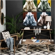 Pemberly Row 66x28.8 Medium Brown Wooden Cross-Braced Console Table