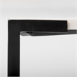 Pemberly Row Contemporary Marble & Metal Coffee Table in Black and White