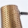 Pemberly Row 11x10.2 Gold Toned Perforated Metal Cone Wall Sconce
