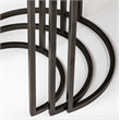 Pemberly Row Round Top Wood & Iron Nesting Tables in Brown (Set of 3)