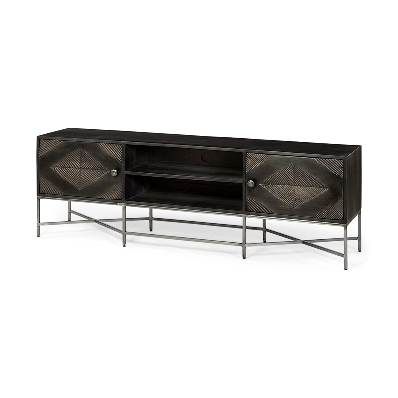Pemberly Row Contemporary Solid Wood 81