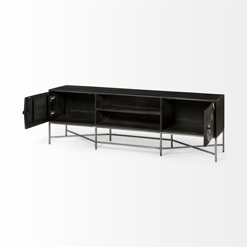 Pemberly Row Contemporary Solid Wood 81