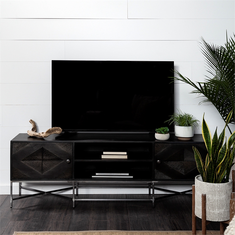 Pemberly Row Contemporary Solid Wood 81