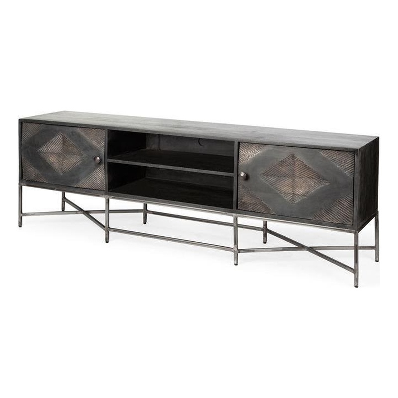 Pemberly Row Contemporary Solid Wood 81