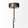 Pemberly Row Farmhouse 14x 14.5 Gold Toned Metal Cage Pendant Light