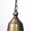 Pemberly Row Farmhouse 14x 14.5 Gold Toned Metal Cage Pendant Light