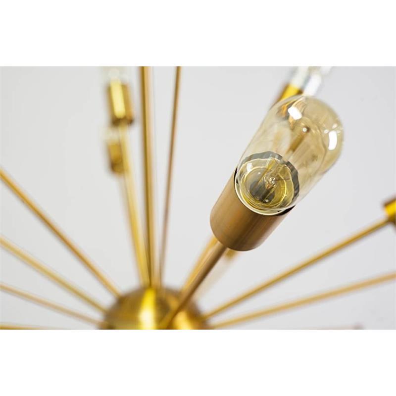 Pemberly Row Modern / Contemporary 20 Bulb Chandelier in Gold