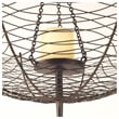Pemberly Row Small Black Metal Umbrella Candle Holder Lantern