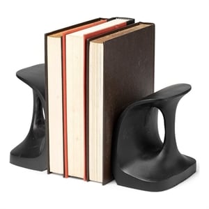 Pemberly Row Transitional Cobbler's Shoemaker Tool Bookend Black Metal