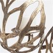 Pemberly Row Set of 4 Gold toned Wall Candle Holders in Metal