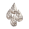 Pemberly Row Set of 4 Gold toned Wall Candle Holders in Metal