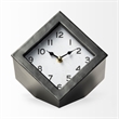 Pemberly Row Modern / Contemporary Black Metal Cube Table Clock