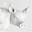 Pemberly Row Modern / Contemporary Set of 2 White Resin Flying Pigs