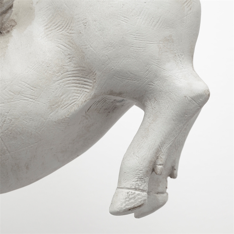 Pemberly Row Modern / Contemporary Set of 2 White Resin Flying Pigs