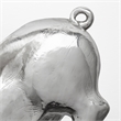 Pemberly Row Modern Farmhouse Set of 2 Silver Resin Flying Pigs