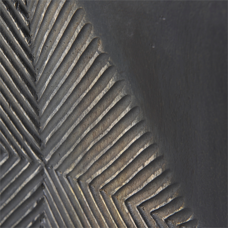 Pemberly Row Solid Wood 2 Drawer 4 Cabinet Sideboard in Brown