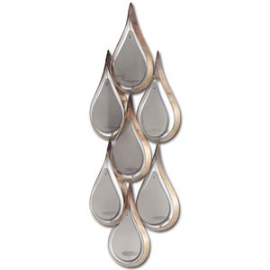 Pemberly Row Contemporary Seven Candle Gold Metal Decorative Wall Sconce