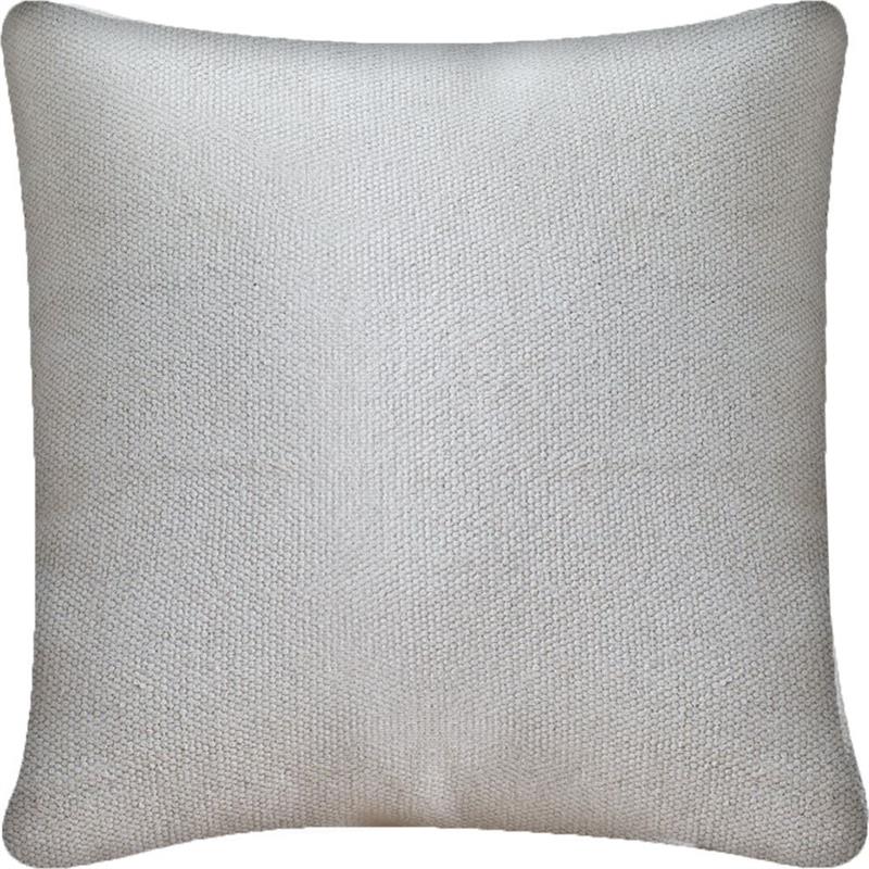 Pemberly Row 22x22 Light Gray Decorative Fabric Pillow Cover